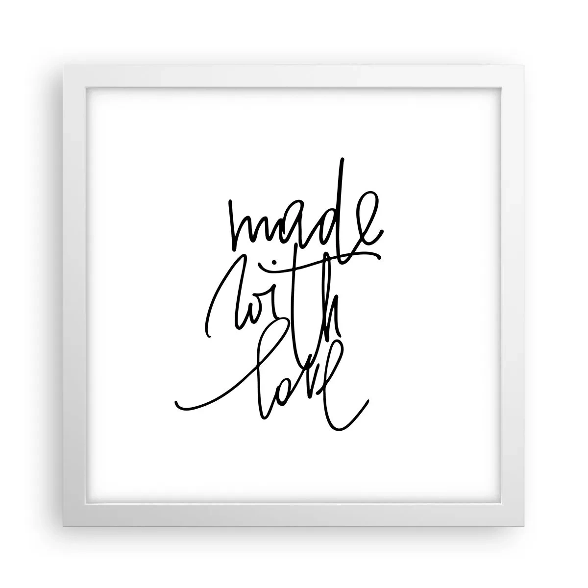 Plagát v bielom ráme - Najlepšia značka - 30x30 cm