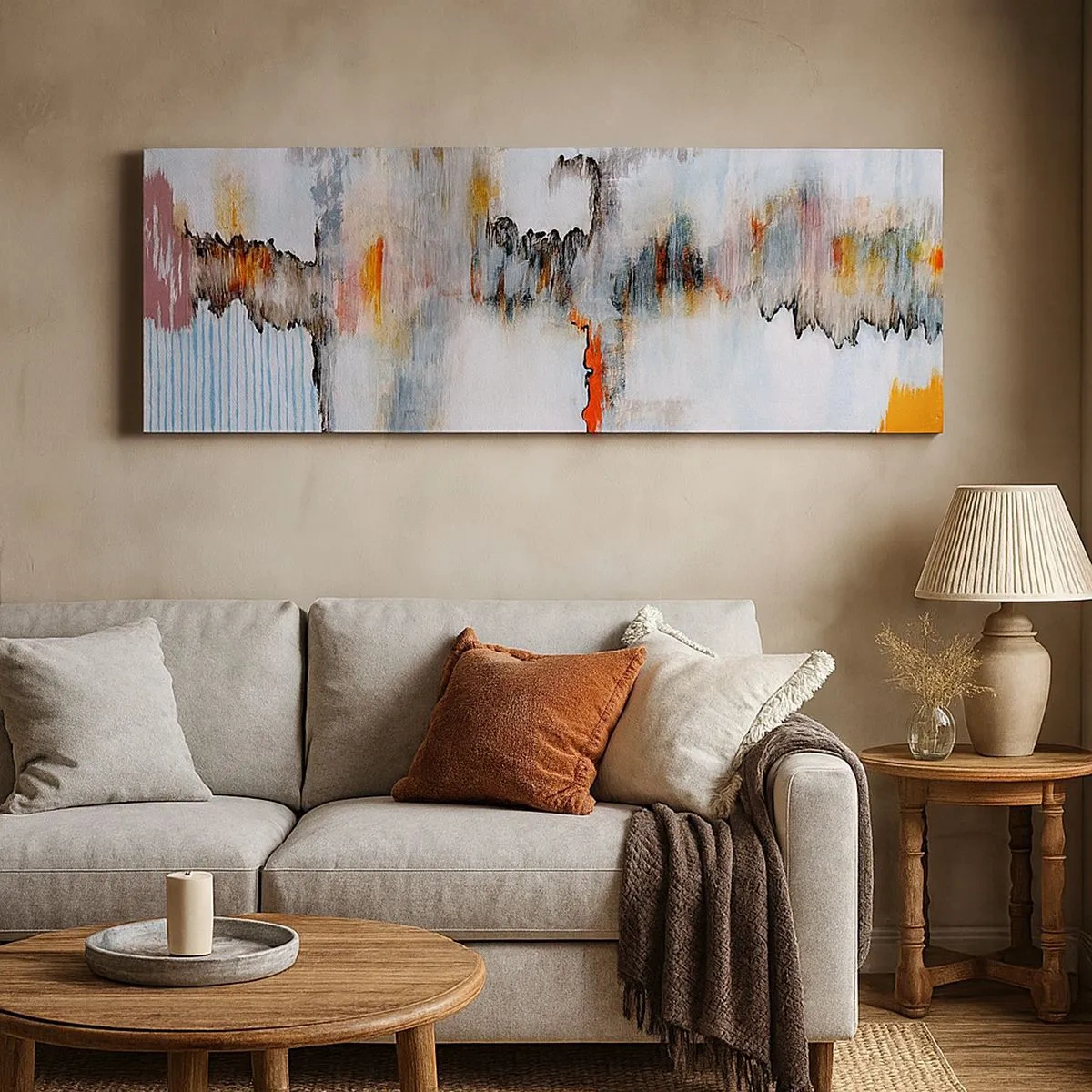 Obraz na plátne - Paličkou po vode - 100x40 cm