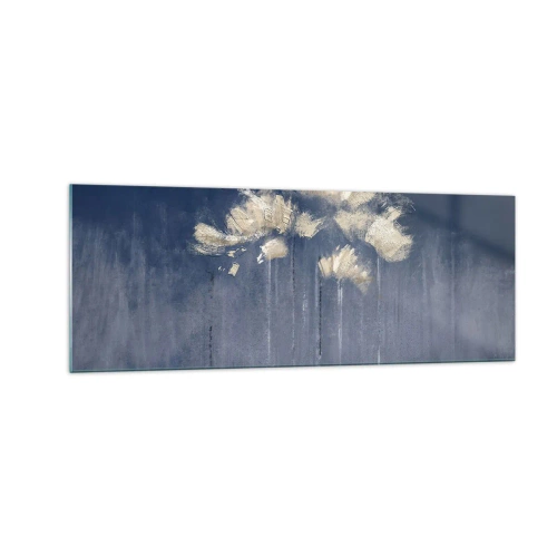 Obraz na skle - Ako okvetné lístky vo vetre - 140x50 cm