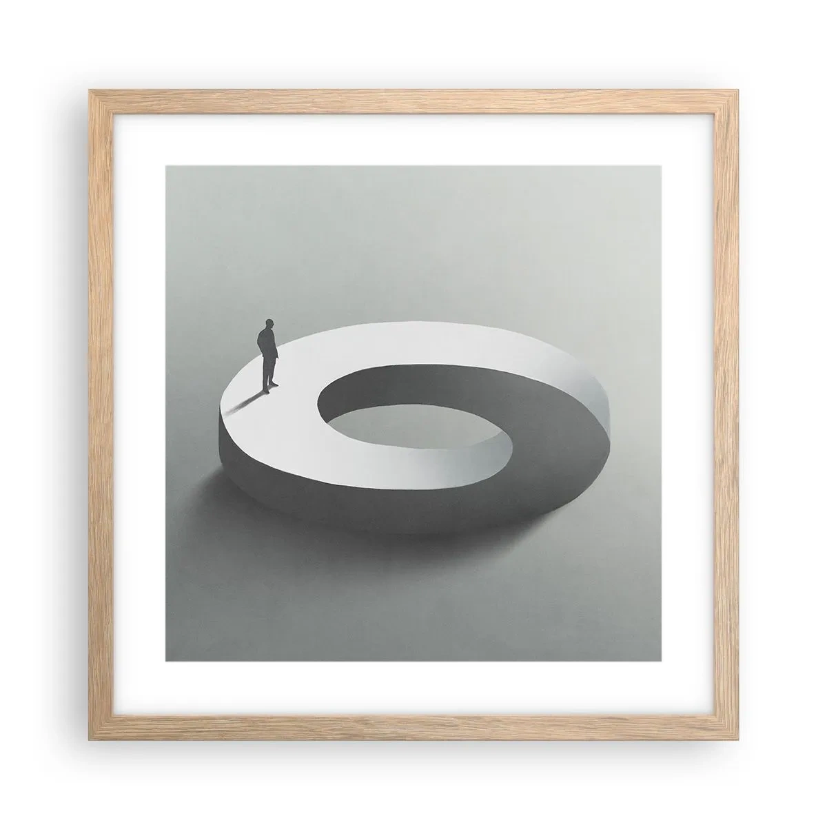 Plagát v ráme zo svetlého duba - To pochopíš - 40x40 cm