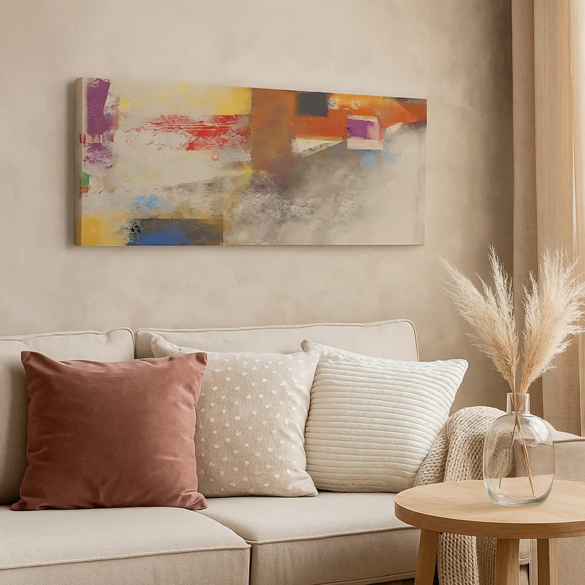 Obraz na plátne - Geometria farieb - 30x30 cm