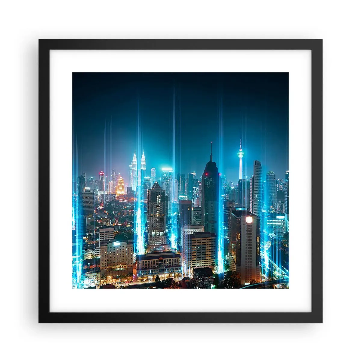 Plagát v čiernom ráme - Berlínskym spôsobom do neba - 40x40 cm