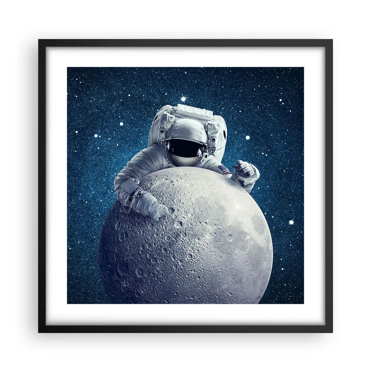 Plagát v čiernom ráme - Vesmírny vtipkár - 50x50 cm