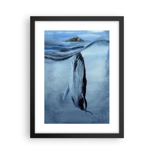 Plagát v čiernom ráme - Dva svety severu - 30x40 cm