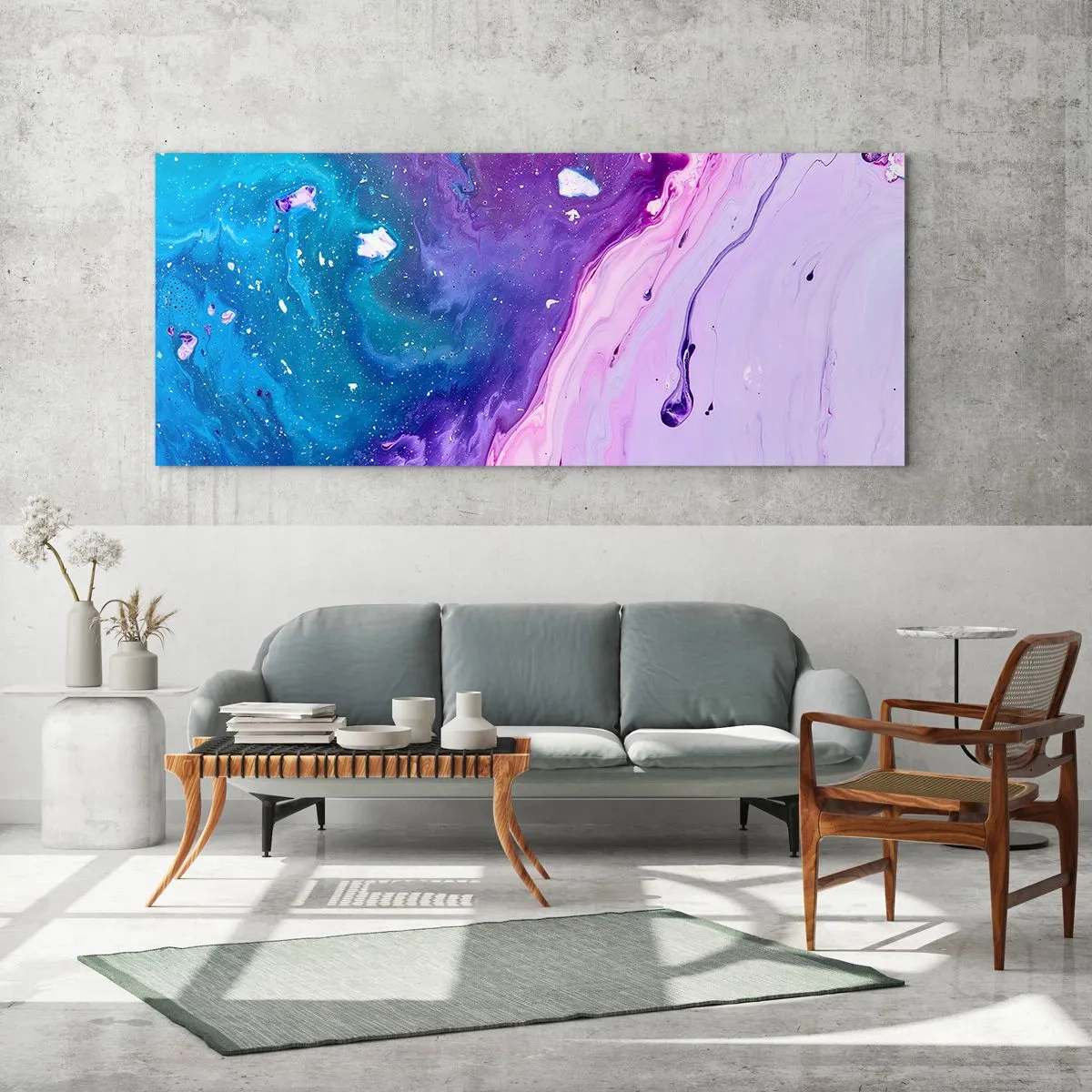 Obraz na skle - Yin a yang - 120x50 cm