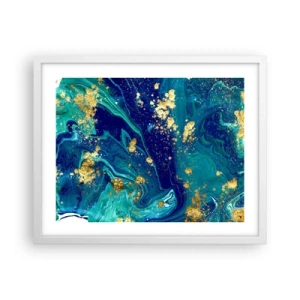 Plagát v bielom ráme - Plátky slnka  - 50x40 cm