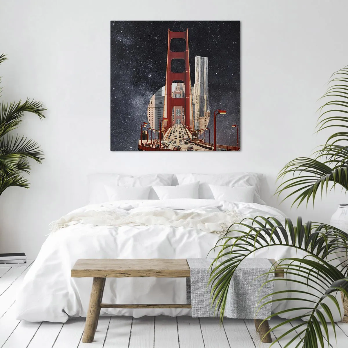 Obraz na plátne - Vždy v centre - 70x70 cm