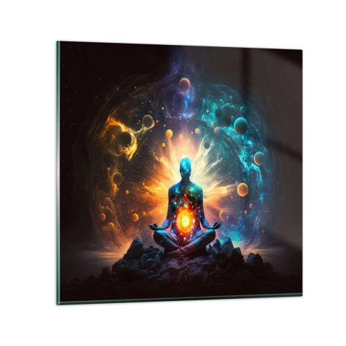 Obraz na skle - Vesmírny pokoj - 60x60 cm