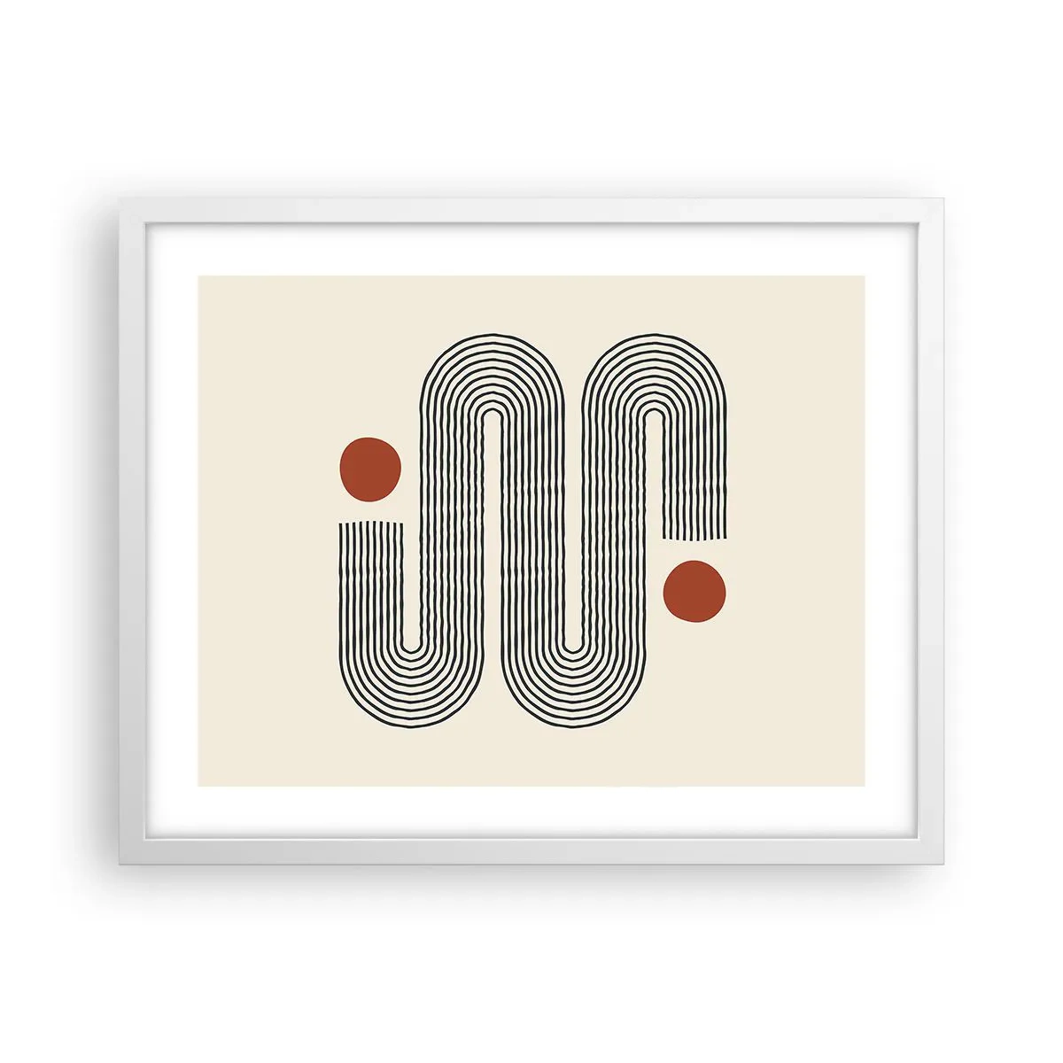 Plagát v bielom ráme - Od začiatku do konca - 50x40 cm