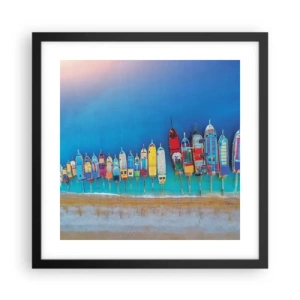 Plagát v čiernom ráme - Z vtáčej perspektívy - 40x40 cm