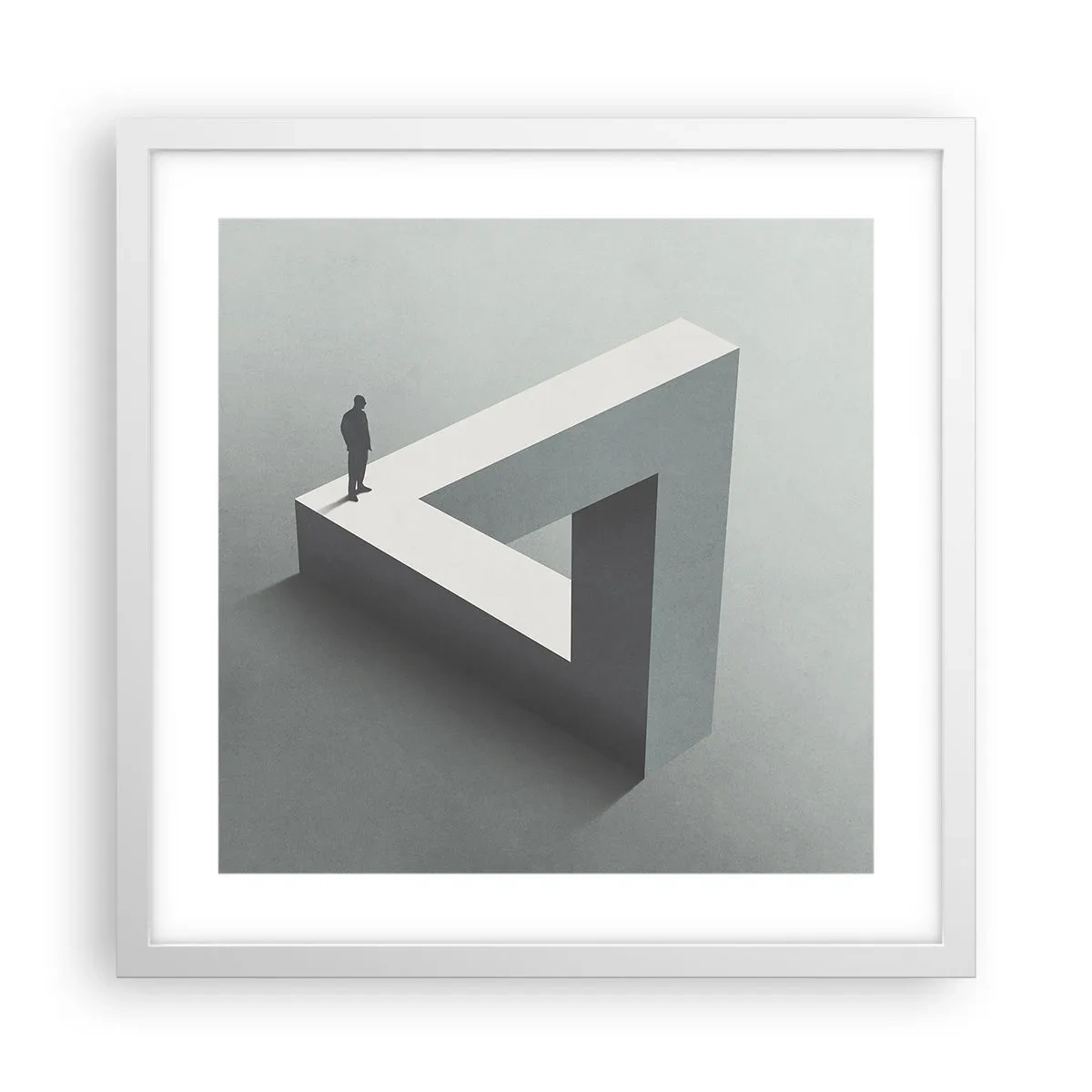 Plagát v bielom ráme - A predsa je to možné - 40x40 cm