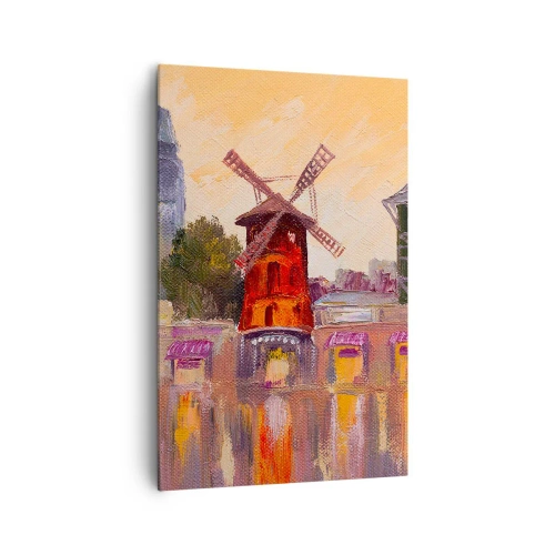 Obraz na plátne - Parížske ikony – Moulin Rouge - 80x120 cm