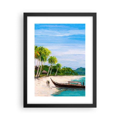 Plagát v čiernom ráme - Exotický sen - 30x40 cm