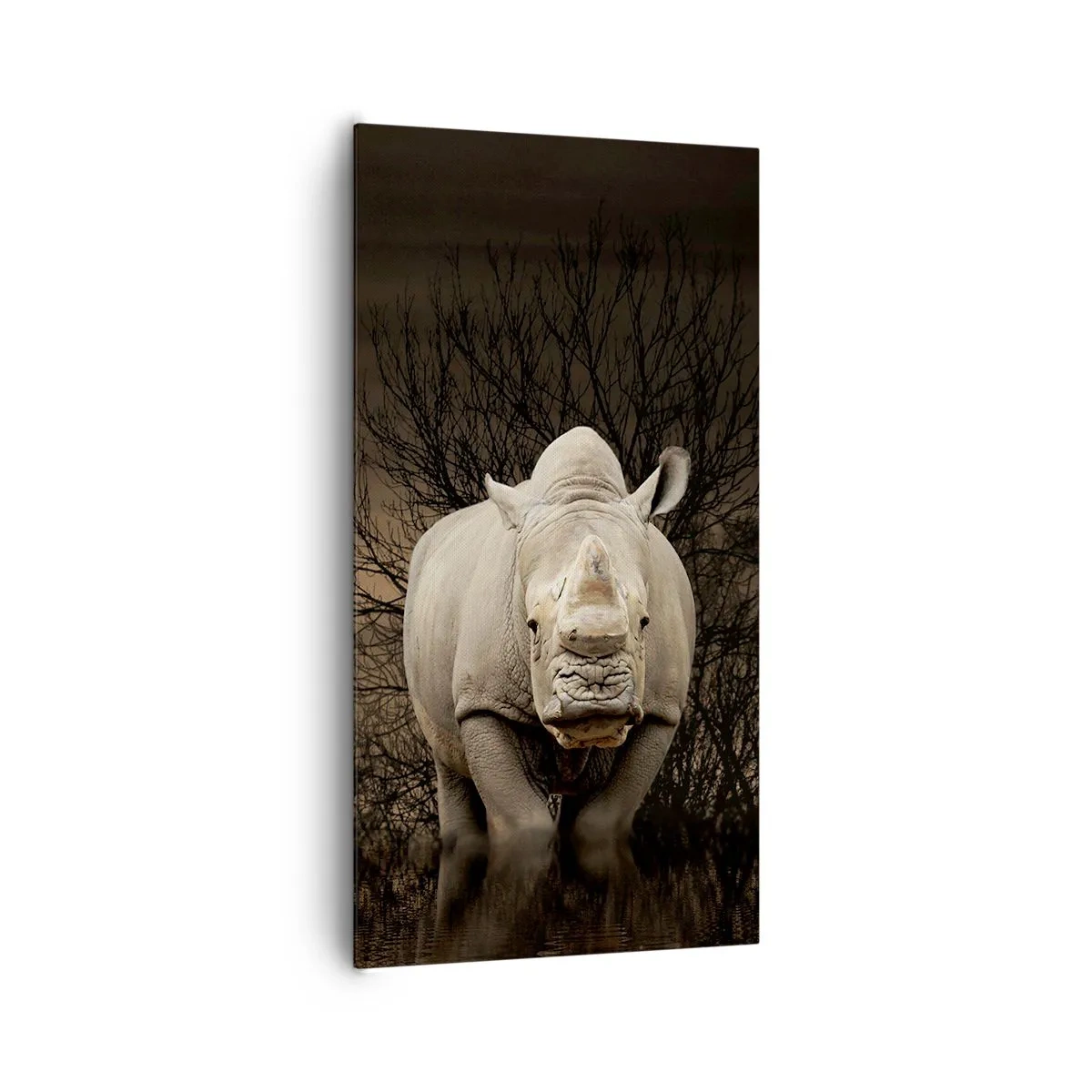 Obraz na plátne - Biely proti prírode - 65x120 cm