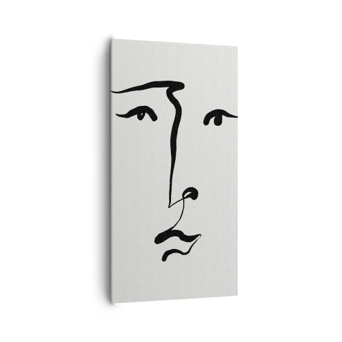 Obraz na plátne - Jednoduchý portrét - 65x120 cm