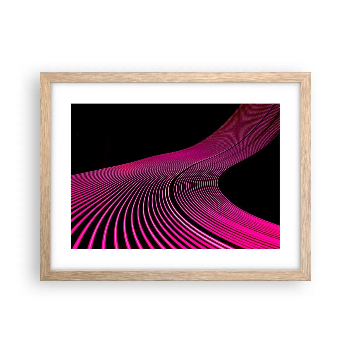 Plagát v ráme zo svetlého duba - Bulvár svetla - 40x30 cm