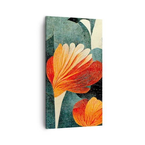 Obraz na plátne - Tropické horúco a chlad zelene - 45x80 cm