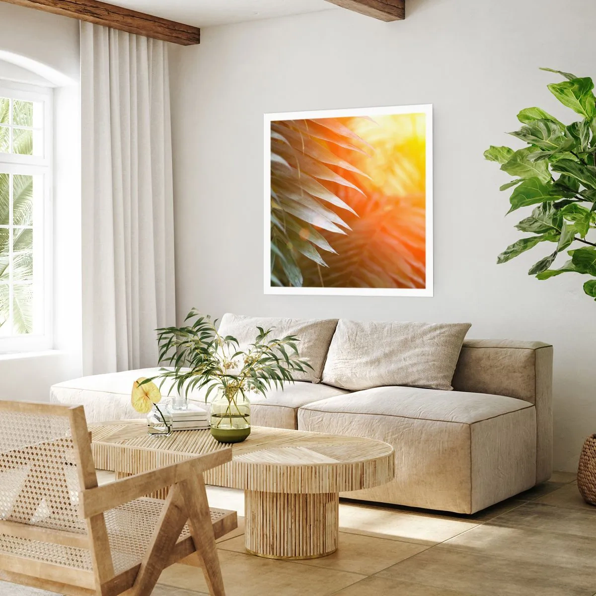 Plagát - Ráno v džungli - 60x60 cm