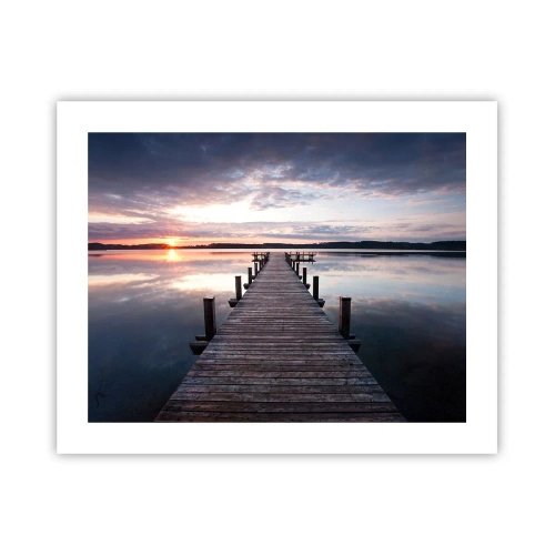 Plagát - Tichá hranica medzi dňom a nocou - 50x40 cm