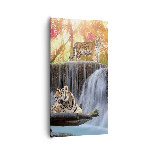 Obraz na plátne - Surrealistická krajina    - 65x120 cm