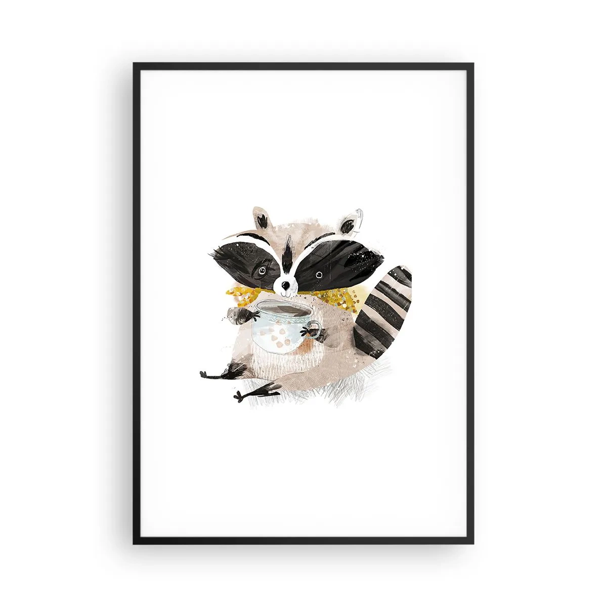 Plagát v čiernom ráme - Môj priateľ mýval - 70x100 cm