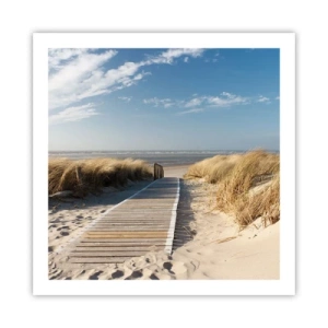 Plagát - Za dunou, v šumení trávy - 60x60 cm