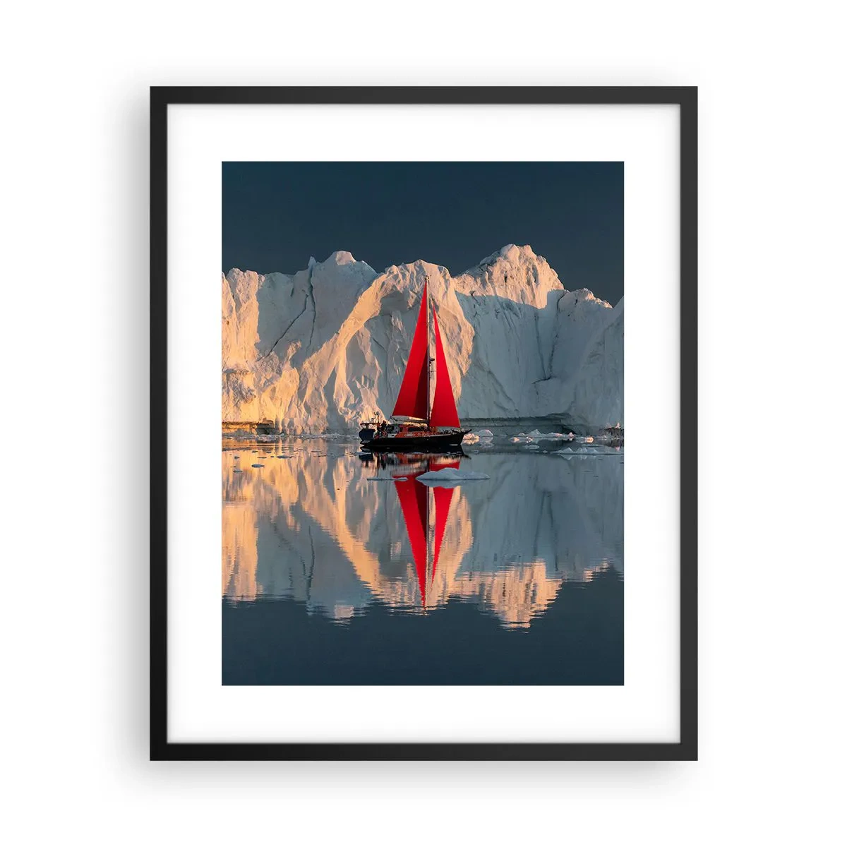 Plagát v čiernom ráme - Na okraji sveta - 40x50 cm