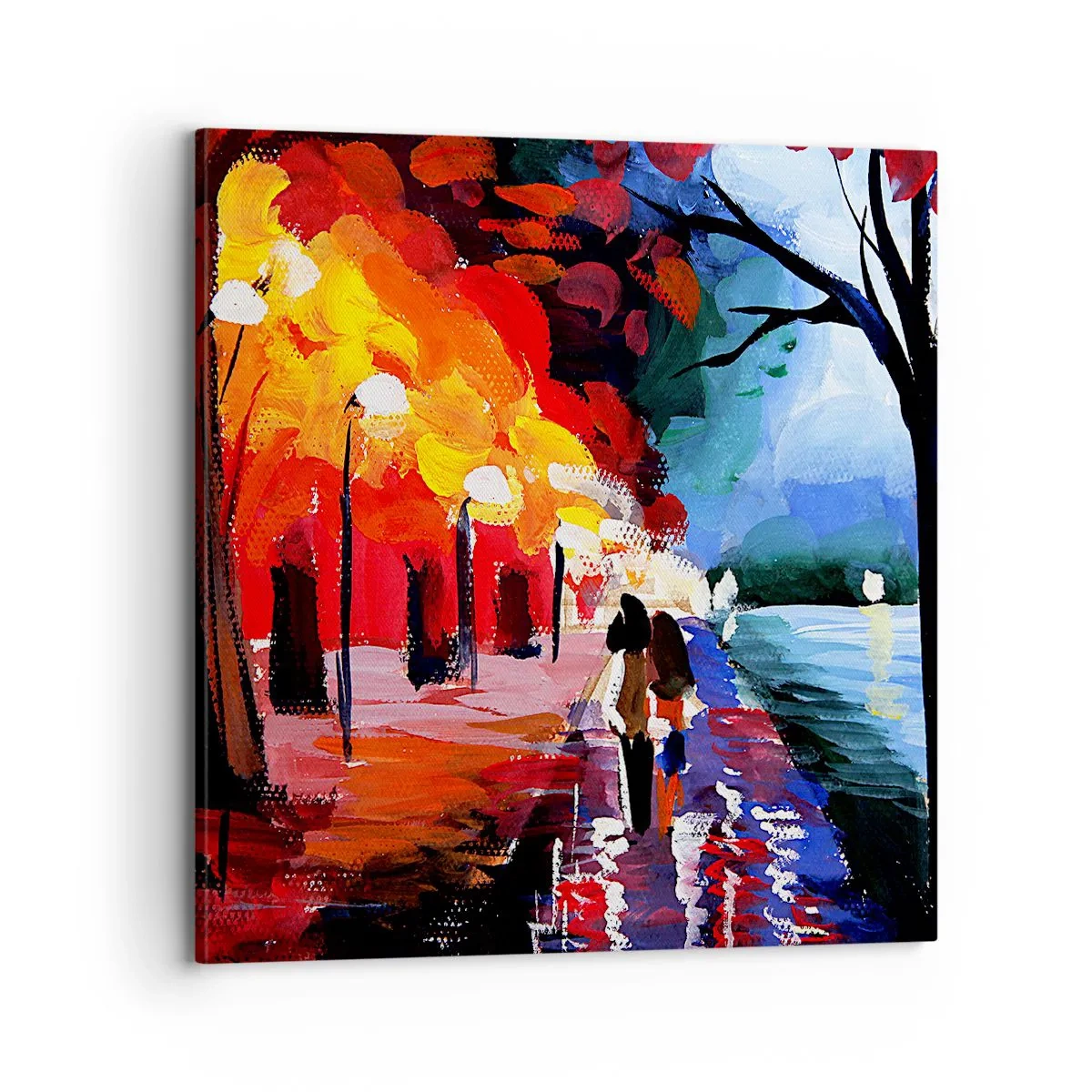 Obraz na plátne - Horúca jeseň v parku - 70x70 cm