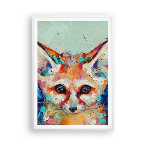 Plagát v bielom ráme - Ste na mňa pripravení? - 70x100 cm