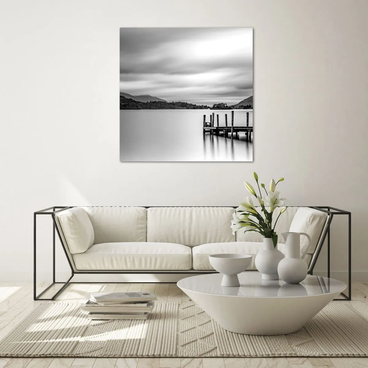 Obraz na skle - Jemnosť a sila - 70x70 cm