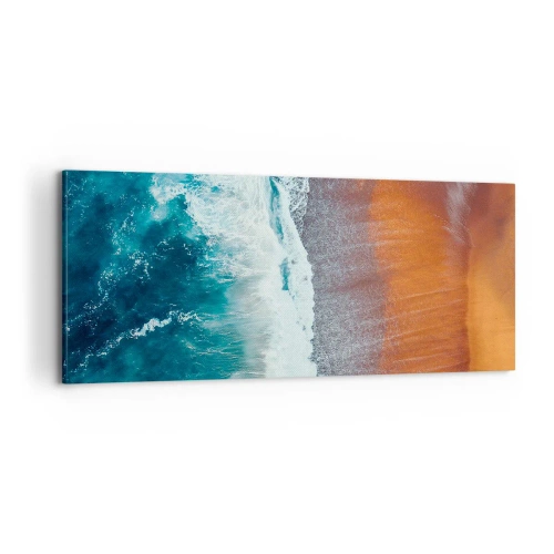 Obraz na plátne - Dotyk oceánu - 100x40 cm