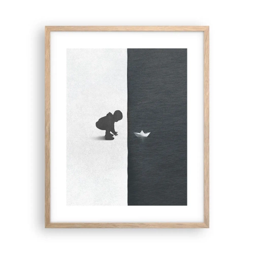 Plagát v ráme zo svetlého duba - Veľká výprava - 40x50 cm