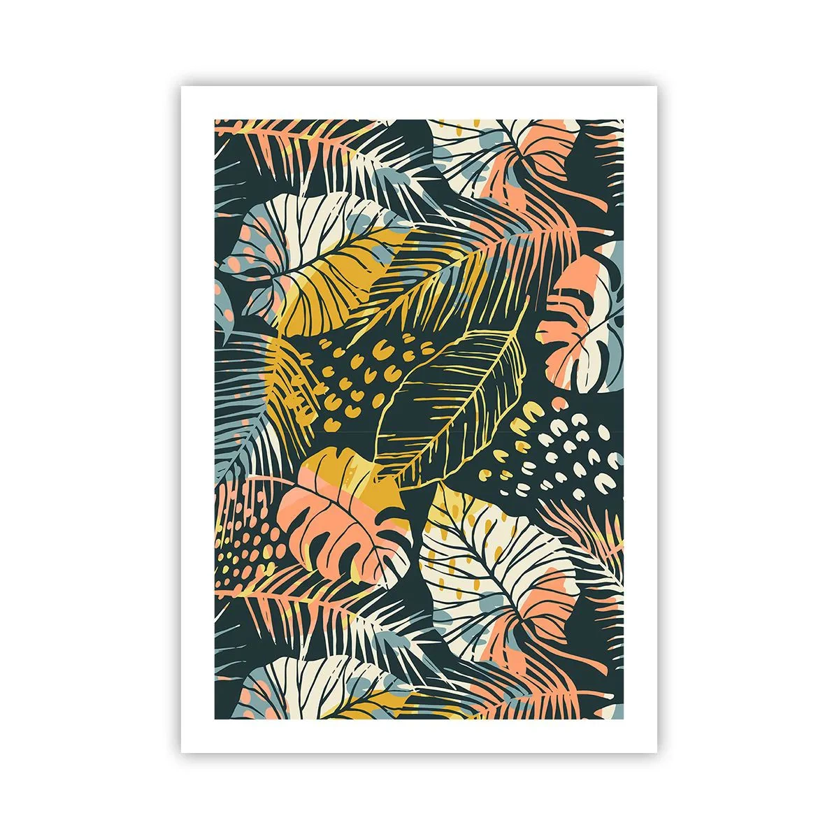 Plagát - Listová fantázia - 50x70 cm
