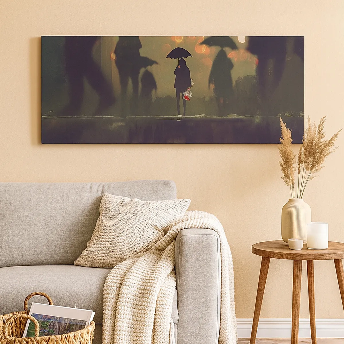 Obraz na plátne - Z perspektívy kvapky dažďa - 30x30 cm