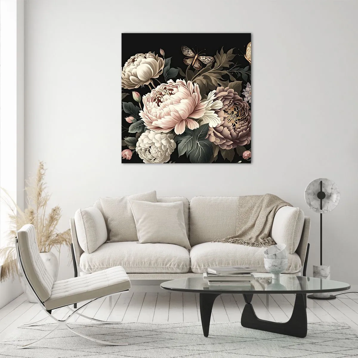 Obraz na skle - V barokovom štýle - 70x70 cm