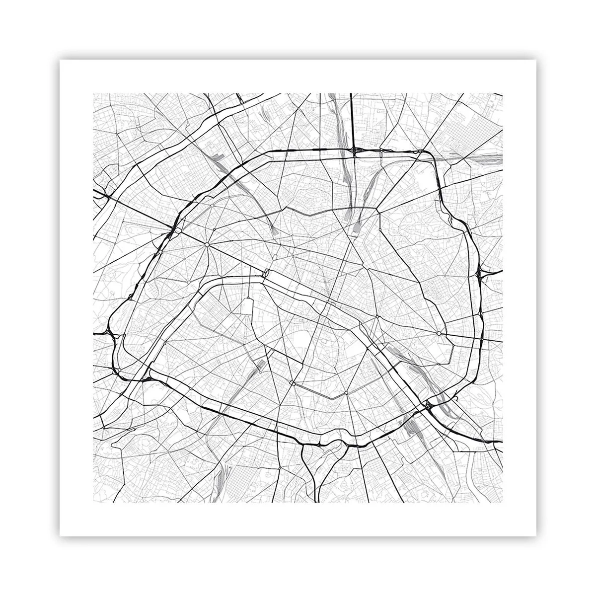 Plagát - Kvet Paríža - 50x50 cm