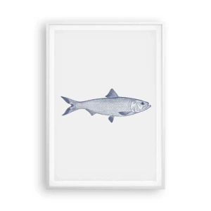 Plagát v bielom ráme - Pozdravy zo severných morí - 70x100 cm