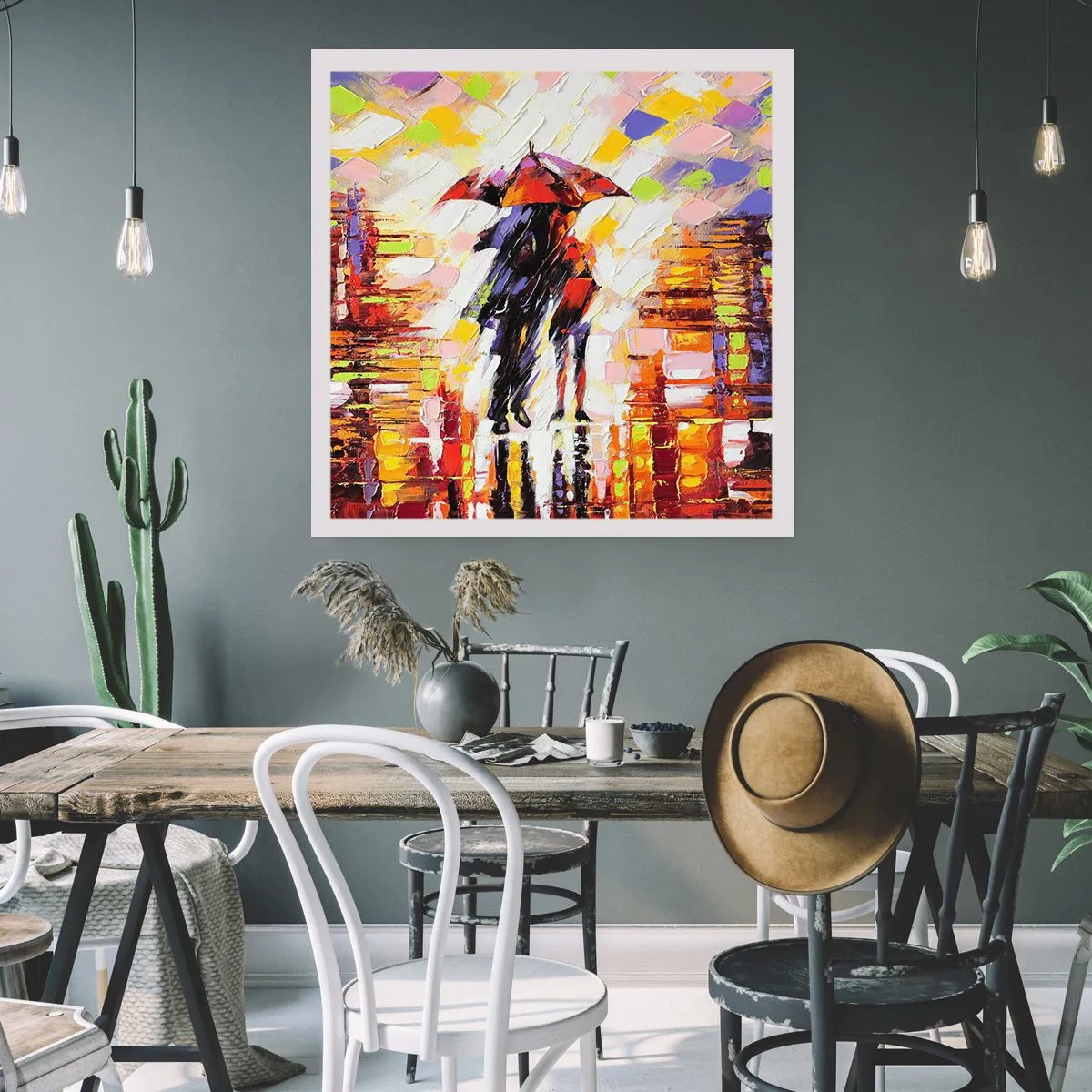 Plagát - Spoločne cez noc a dážď - 40x40 cm