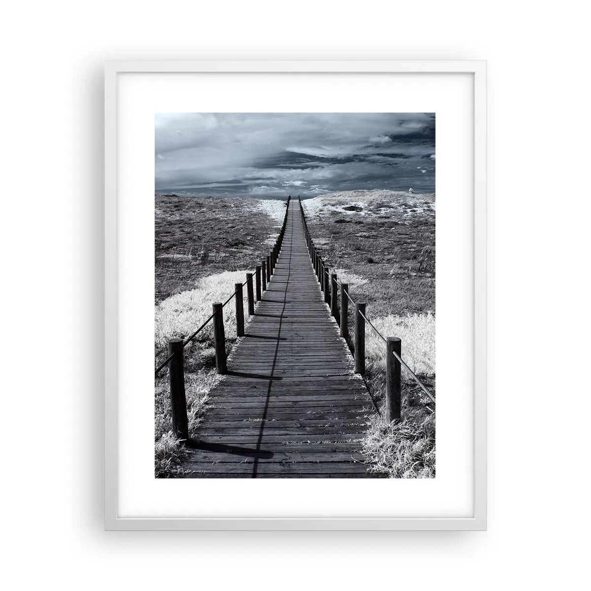 Plagát v bielom ráme - Na samotný breh - 40x50 cm