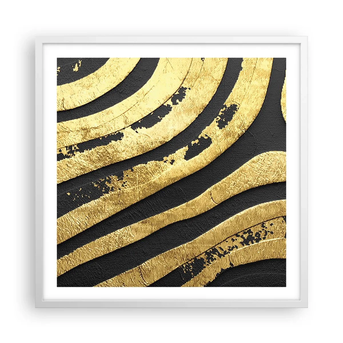 Plagát v bielom ráme - Všetko plynie - 60x60 cm