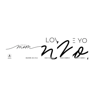 Vzorka samolepiacej fototapety Deluxe Sticker - Veľké dojatie - Typografia, Afirmácia, Maxim - 100x30 cm