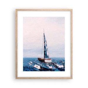 Plagát v ráme zo svetlého duba - Bratstvo vetra - 40x50 cm