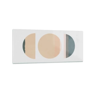 Obraz na skle - Kruh za kruhom - 120x50 cm