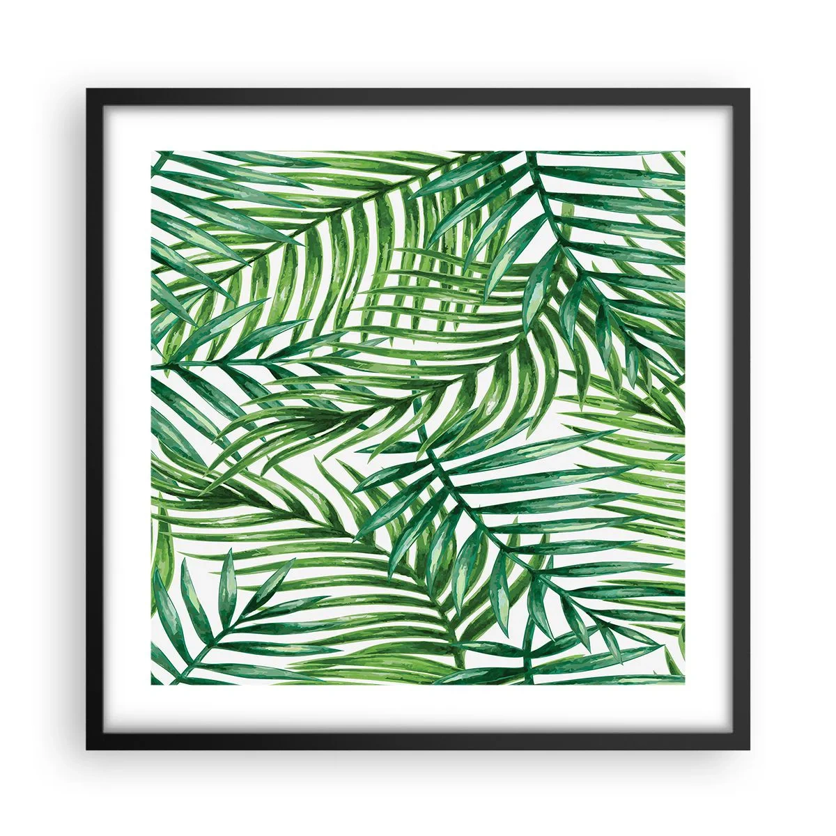 Plagát v čiernom ráme - Pod zeleným baldachýnom - 50x50 cm