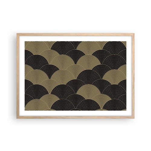 Plagát v ráme zo svetlého duba - Jednota v mnohosti - 70x50 cm