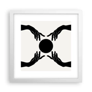Plagát v bielom ráme - Tajné znamenie - 30x30 cm