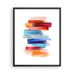 Plagát v čiernom ráme - Hore a dole - 40x50 cm