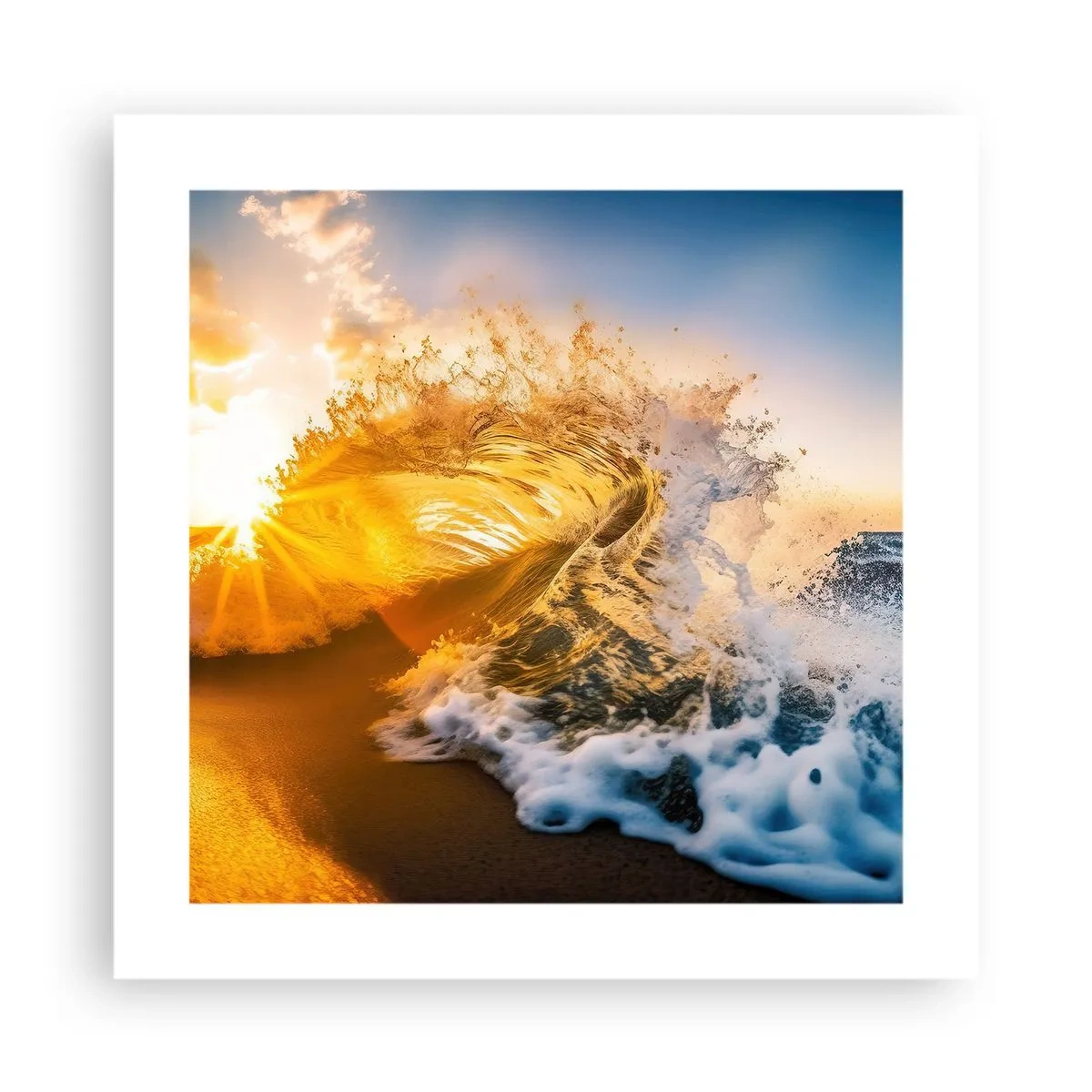 Plagát - Hra v piesku - 40x40 cm