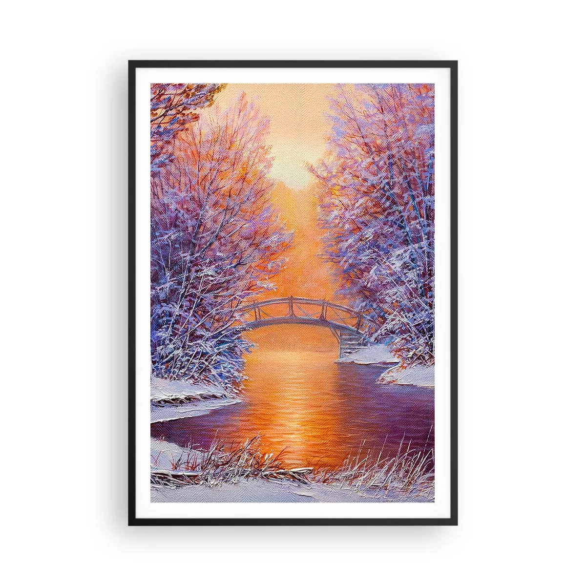 Plagát v čiernom ráme - Stretneme sa tu - 70x100 cm