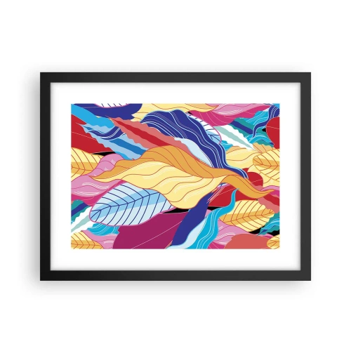 Plagát v čiernom ráme - Farebný neporiadok - 40x30 cm